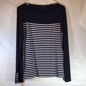 The limited stripped top size Large long sleeve classic workwear nautical